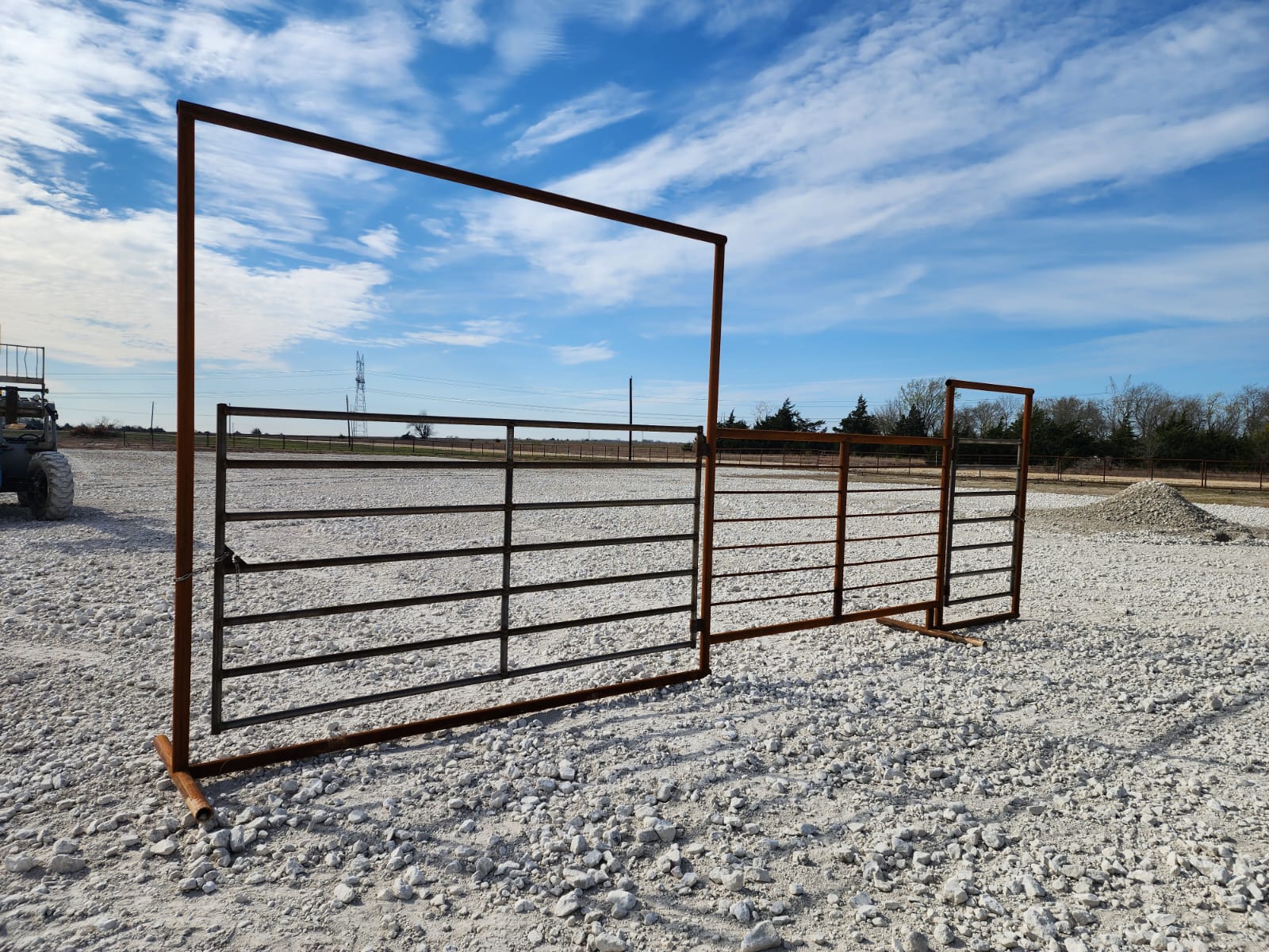 Heavy-Duty Freestanding Corral Panel With Bow Gate Built In. – NT Farm ...