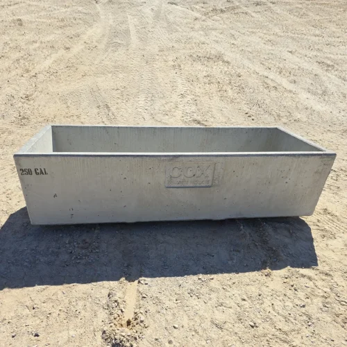 250 Gallon Concrete Water Trough