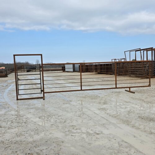 24' Freestanding Panel W/ 4' Bow Gate